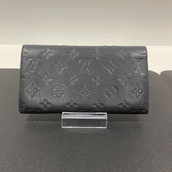 Louis Vuitton Monogram Empreinte Portefeuille Sarah Wallet Black (JB1120) - Picture 3 of 14